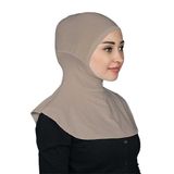 ALTOBEH Kadın Tesettür Pratik Boyunluklu Hijab - Sporcu Bone Açık Vizon