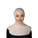 ALTOBEH Kadın Tesettür Pratik Boyunluklu Hijab - Sporcu Bone Bej