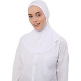 Altobeh Kadın Tesettür Pratik Boyunluklu Hijab - Sporcu Bone - Beyaz - Standart