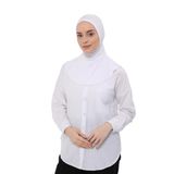 Altobeh Kadın Tesettür Pratik Boyunluklu Hijab - Sporcu Bone, Beyaz