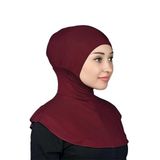 ALTOBEH Kadın Tesettür Pratik Boyunluklu Hijab - Sporcu Bone Bordo