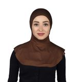 Altobeh Kadın Tesettür Pratik Boyunluklu Hijab - Sporcu Bone, Çikolata
