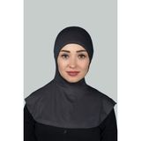 Altobeh Kadın Tesettür Pratik Boyunluklu Hijab - Sporcu Bone - Füme - Standart