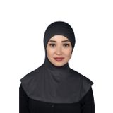 ALTOBEH Kadın Tesettür Pratik Boyunluklu Hijab - Sporcu Bone Füme