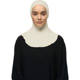 Altobeh Kadın Tesettür Pratik Boyunluklu Hijab - Sporcu Bone - Koyu Krem - Standart