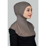 Altobeh Kadın Tesettür Pratik Boyunluklu Hijab - Sporcu Bone - Koyu Vizon - Standart