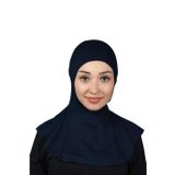 ALTOBEH Kadın Tesettür Pratik Boyunluklu Hijab - Sporcu Bone Lacivert