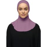 Altobeh Kadın Tesettür Pratik Boyunluklu Hijab - Sporcu Bone - Maron - Standart - Maroon - Ftwbeyaz - Goldmt