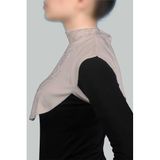 Altobeh Penye Tesettür Daire Yakalı Dantelli Boyunluk, Standart, T1077, AçıkLatte, kadın