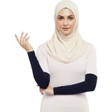 Altobeh Pratik Tesettür Kolluk Penye Namaz Kolluğu Düz - Lacivert - Standart