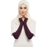 Altobeh Pratik Tesettür Kolluk Penye Namaz Kolluğu Düz - Mürdüm - Standart
