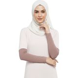 Altobeh Pratik Tesettür Kolluk Penye Namaz Kolluğu Düz - Pudra - Standart
