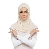 Altobeh Pratik Tesettür Kolluk Penye Namaz Kolluğu Düz, Standart, T580, Beyaz, Kadın