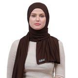 Altobeh Tesettür Penye Şal Düz - Acı Kahve