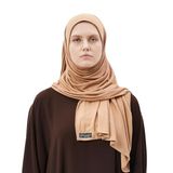 Altobeh Tesettür Penye Şal Düz, Camel