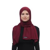 Altobeh Tesettür Penye Şal Düz, Koyu Bordo