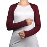 Altobeh Uzun Kollu Tesettür Bolero, Bordo