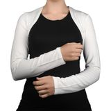 Altobeh Uzun Kollu Tesettür Bolero, Ekru