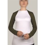 Altobeh Uzun Kollu Tesettür Bolero, Haki