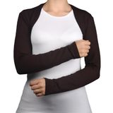 Altobeh Uzun Kollu Tesettür Bolero, Koyu Kahverengi