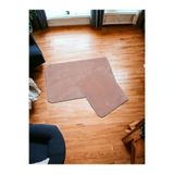 Altun 2lijuuık 2Li Pembe 50X80+40X50 Post Pelüş Kaymaz Taban Banyo Paspası