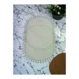 ALTUN CARPET 2 Lİ PELÜŞ PONPON SAÇAKLI KAYMAZ BANYO PASPASI 50X80+40X50 POSTHJBUYHN