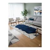 ALTUN CARPET ÇİFT KAFA TAFŞAN KURK YENİ NESİL LACİVER OVAL MODERN POST PELÜŞ KAYMAZ HALI EV TEKSTİL