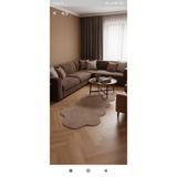 ALTUN CARPET ÇİFT KAFA TAFŞAN KURK YENİ NESİL VİZYON OVAL MODERN POST PELÜŞ KAYMAZ HALI EV TEKSTİL