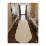 ALTUN CARPET düz saçaklı kırem pelüş halı kaymaz tabanlı salon koridor yatak odası halısı