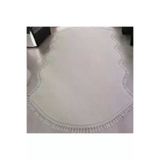 ALTUN CARPET MODERN SALON GFHCTJG Ponpon Saçakli Oval Modern Post Hali Pelüş Hali Çift Kafa Post
