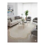 ALTUN CARPET PONPON SAÇAKLI OVAL MODERN POST HALI PELÜŞ HALI ÇİFT KAFA POST