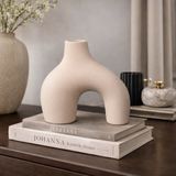 Altunhome Modern Arch Formlu Seramik Dekoratif Vazo 28*28