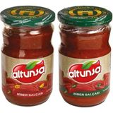 Altunsa Biber Salçası Acı ve Tatlı 650 gr x 2 Set Doğal İçeriklerle Zengin Aroma