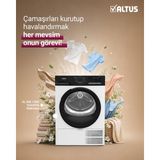 Altus AL KM 1260 12 kg Çamaşır Kurutma Makinesi