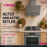 Altus Ankastre Set Gri Cam Set No 208 ( Ala 322 G - Ala 189 Dg - Ala 510 G)