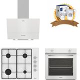 Altus Beyaz Cam Ankastre Set 510 Hw - 310 W Çelik Ocak- 310 Hw