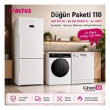 Altus Düğün Paketi 110 Alk 474 Xe Buzdolabı + Al cm 101254 D Çamaşır Makinesi + Al 434 P Bulaşık Makinesi