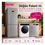 Altus Düğün Paketi 111 Alk 474 Xıe Buzdolabı + Al cm 91050 D Çamaşır Makinesi + Al 445 Nıx Bulaşık Makinesi