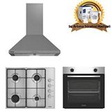 Altus İnox Ankastre Set 522 İnox Davlumbaz - 181 Gid Metal Ocak - 310 İnox Firin ( Su Aritma Sürahisi Hediyeli) Çok Renkli