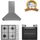Altus İnox Ankastre Set 522 İnox Davlumbaz - 181 Gid Metal Ocak - 310 İnox Firin ( Su Aritma Sürahisi Hediyeli)