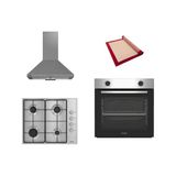 Altus New Inox 3 Lü Ankastre Set (Ala 310 I - Ala 181 Gıd - Ala 522 I) - Silikon Yanmaz Yapışmaz Pişirme Matı ile Birlikte