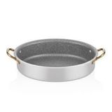 Alu Granit Oval Tencere 28*21*7cm
