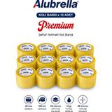 Alubrella 12 Adet Premium Koli Bandı, 45 mm x 100 mt - Şeffaf - yok