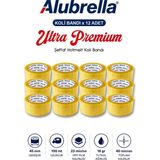 Alubrella 45 mm x 100 mt Ultra Premium Koli Bandı 12 Adet - Şeffaf - yok