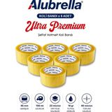 Alubrella Ultra Premium Koli Bandı 6 Adet, 45 mm x 100 mt - Şeffaf - yok