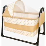 Aluç Bebe Btrend New Black Kadro Cep Hediyeli Sepet Beşik Portatif Bebek Sallanır Beşiği Hamak - 45-80 - Bej