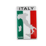 Alüminyum 3D Metal Italyan Bayrağı Sticker Değer 1-Değer 2