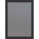 Alüminyum Açılır Kapanır Çerçeve Gönye Köşe - A3 - 30 x 42 cm - Siyah - 25MM