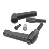 Alüminyum Alaşımlı Ayarlanabilir Sıkma Kolu Kolu(25mm,M6) | Makine Ekipmanları İçin M6 / M8 / M10 / M12: 2 Adet Vida Dişi