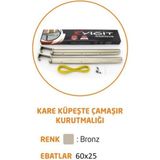 Alüminyum Balkon Çamaşırlık Kurutmalık, 60X25 ve 80X30, Pratik ve Hafif Tasarım - Seçenek 1